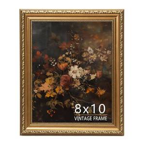 lot 2329 image: ASTRDECOR 8x10 Picture Frame, Vintage Bronze Gold Picture Frame for Tabletop & Wall Mount, Antique Photo Frame 8 x 10 for Living Room, Bedroom, Office or Gallery Wall, Retro Home Decoration Gift - 1 Pack