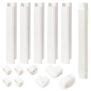 lot 2335 image: A 3 W 10Ft L Mini Split Line Set Cover Kit PVC Air Conditioner Line Covers