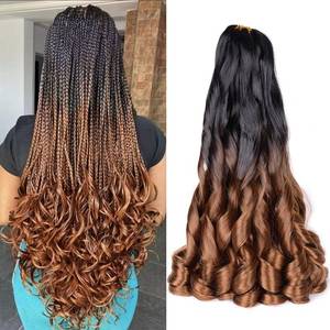lot 2336 image: Bouncy Braiding Hair 24 Inch Loose Wavy Spanish Curly Braids Hair B29