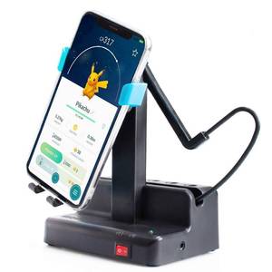 lot 2388 image: Ermorgen Steps Counter Compatible for Pok emon Go Cellphone Pedometer (Width Under 3.4 inches) Shaker Electric Version Non-Magnetic, Mute Stainless Steel Bearings Quick Steps Earning Device- Blue