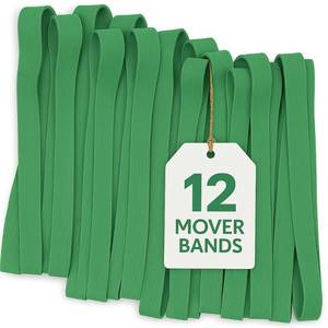 lot 2407 image: A 12 Pack of Furniture Rubber Bands- Medium 30 Extra Large Mover Band Extra Strength - Pallet Band or Moving Blanket Band - by Kitchentoolz