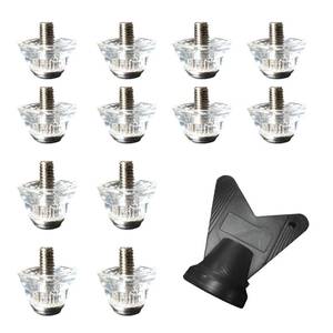 lot 2411 image: Pcmursal 12Pcs Football Cleats Screw on Studs, Football Cleats Metal Studs for Firm Surfaces Outdoor Athletic Training, The Diameter of The Spikes is 5mm