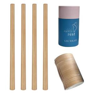 lot 2422 image: Nibble and Rest Highchair Decorative Leg Wraps, Bamboo Style, Highchair Accessories, Compatible with IKEA Antilop Highchair, Includes 4 Pre-Cut Adhesive Strips