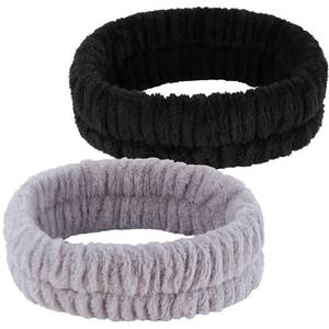 lot 2426 image: YGQQOY Spa Headband, Makeup Headband for Washing Face,Black and Grey