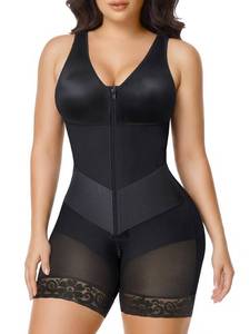 lot 2449 image: SHAPERX V-Shaped Fajas Colombianas Moldeadoras Enhanced Tummy Control Shapewear Postpartum Butt Lifter Full Body Shaper,SZ7536-Black-XL