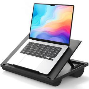 lot 3166 image: HUANUO Lap Desk with 8 Adjustable Angles �� Up to 15.6 Laptop, Black