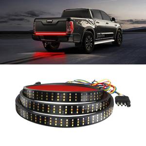 lot 4165 image: 60inch Tailgate Light Bar LED Strip for Truck Pickup 12V IP67 Waterproof