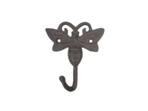lot 4184 image: Handcrafted Nautical Decor Cast Iron Bee Decorative Metal Wall Hook 5
