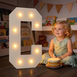 lot 5428 image: Tongjoy Marquee Letters 2 Feet Tall Large Light up Letters C for Decor