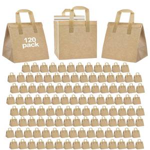 lot 5479 image: SAMORADREA 120 Pcs Insulated Take Out Bags Bulk in Thermal Insulation Lunch Bag for Hot Cold Food Coffee, Milk Tea, BBQ��Delivery Cooler Bag or Catering Restaurant Grocery Picnic Donation Gift Bag