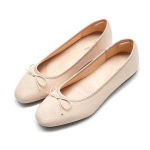 lot 6172 image: AFEETSING Womens Round Toe Ballet Flats Comfortable Bow Dressy Flats Shoes for Women (A-Ivory White, Numeric_6_Point_5) size 6.5