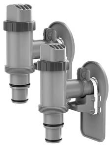 lot 6191 image: POOLHOUR 2 Pack Plunger Valves with Pipe Holders for Above Ground Pools
