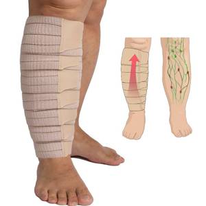 lot 6227 image: Femovaz� 1 PC Adjustable Lymphedema&Compression Wrap for Leg  Relieves Swelling, Edema, Lipedema  Breathable  Anti-Slip  All-Day Comfort,Short(XL)