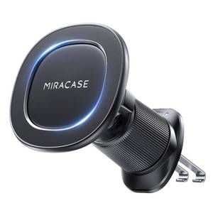 lot 6229 image: Miracase Car Phone Holder for Magsafe Super Strong Magnets Magnetic Phone Holders for Your Car, 360°Adjustable Air Vent Hands Free Cell Phone Mount Cradle (Matte Black, Regular)