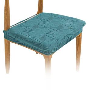 lot 6242 image: Seat Covers For Dining Chairs - Stretch Jacquard Chair Seat Covers Slipcover Set of 2, Removable Washable Chair Seat Protector for Dining Room, Kitchen, Restaurant, Banquet, No Rear, Dark Green