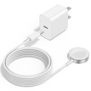 lot 6253 image: Upgraded Apple Watch Charger, Magnetic Fast Charger, USB C Charger Block Plug Adapter with 3FT iWatch Portable Wireless Fast Charging Cable Cord for iWatch Series Ultra9876SESE2543
