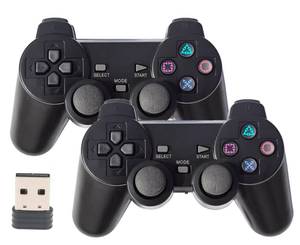lot 6255 image: 2.4G USB Wireless game Controller Gamepad Joystick compatible With WIN982000X2003VISTAPC Windows 7810 Built-in battery, six-axis gyroscope(2PCS)