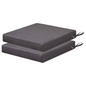lot 7192 image: SAMTY Outdoor Chair Cushion, Waterproof Patio Seat Cushion of 2, Gray