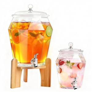 lot 7193 image: Bawanglo 2 PCS Drink Dispenser Set, (1.85 & 0.69 Gal) 2.5 Gallon Capacity