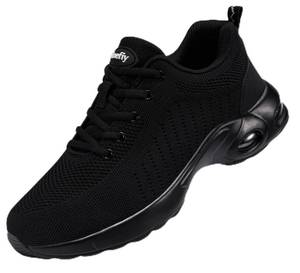 lot 8077 image: Tinefiy Steel Toe Shoes for Women Comfortable Safety Work Sneaker Size 8