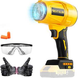 lot 8082 image: DEVTBLUN Electric Cordless Leaf Blower Compatible with Dewalt 20V Battery,125MPH&500G Handheld Leaf Blowers Battery Powered,Turbo Jet Dust Air Blower for Patio Cleaning,Lawn Care(No Battery)