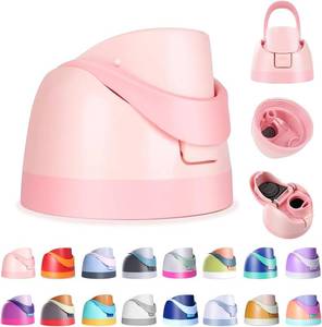 lot 8091 image: Ruzkq Replacement Lid for Owala, Compatible with Owala Cup 16oz 24oz 32oz 40oz, One Button Water Bottle Top Lid Replacement Accessory, Leakproof, BPA-Free (Pink)
