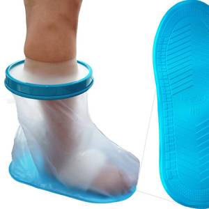 lot 8457 image: Tideshake Non��Slip Waterproof Foot Cast Cover for Showering, Reusable Adult Foot Cast Protector, Cast Covers for Shower Foot & Ankle, Watertight Cast Bag for Surgery, Burns, Wounds & After Surgery Recovery