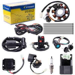 lot 8474 image: OTOHANS AUTOMOTIVE Complete Electrics Stator Coil CDI Wiring Harness with Full Copper Wire for 4-Stroke ATV Quad 150cc-300cc