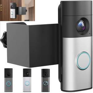 lot 8493 image: Anti-Theft Doorbell Mount Compatible with Ring Battery DoorbellPlusPro(2026 Model)Tapo Video Doorbell, No Drill Adjustable Mounting Bracket Holder for Apartment Rentals, Enhanced Protection Mount