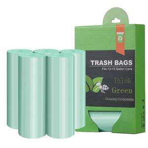 lot 9556 image: Compostable Trash Bags��AYOTEE 13-15 Gallon Tall Kitchen Garbage Bags