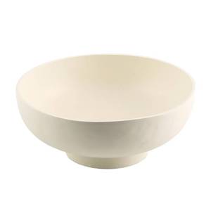 lot 9583 image: MIGENHOME Cream White Decorative Resin Bowl, 10 Inch Modern Minimalist Storage Tray for Dried Fruit, Table Centerpiece, Home Decor