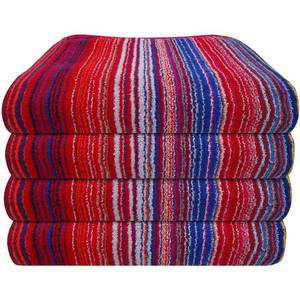 lot 9584 image: Ambra Linens 500 GSM Highly Absorbent Bath Towels Set, 100% Cotton, Soft and Plush, All Seasons Use, Extra Large, Cabana Style, Best for Pool, Beach, Spa, Gym