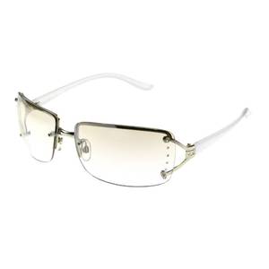 lot 10041 image: Foster Grant Womens Vera Rectangle Sunglasses, White, 64mm US