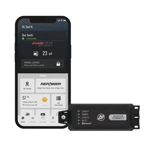 lot 10043 image: MERCURY Marine SmartCraft Connect Mobile Connected Boat Engine System for 1-4 Outboard Engines, Under-Helm Mount Marine App