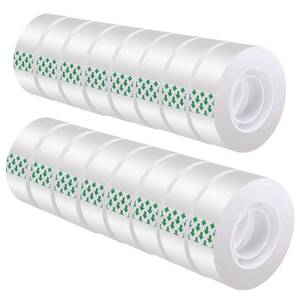 lot 10066 image: DHOOZ Clear Tape 16 Rolls - Transparent Gift Wrapping Tape Refills, Premium Adhesive for Gifts, Office Tapes Bulk, Desk & Home Supplies - Gift Wrap Tape Rolls