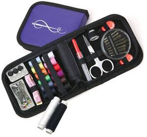 lot 10071 image: CraftLab Sewing Kits Mini Travel Sewing Kit - Portable Emergency Set with Needles, Thread, Scissors