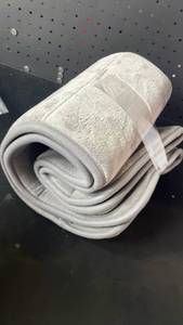 lot 10078 image: Gray Plush rug small