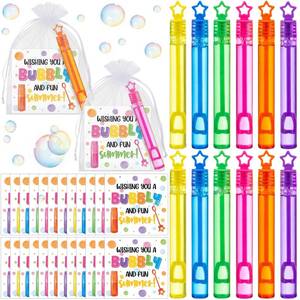 lot 10130 image: Teyva Daily 24 Sets End of the Year Gifts for Student Bulk Mini Bubbles Wands with Gift Cards Organza Bags Exchange Gifts for Graduation Classroom Prize Treats Goodie Bag Stuffers Presents