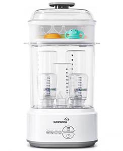 lot 11615 image: Grownsy Compact Baby Bottle Sterilizer and Dryer with Fast Sanitization (Used)