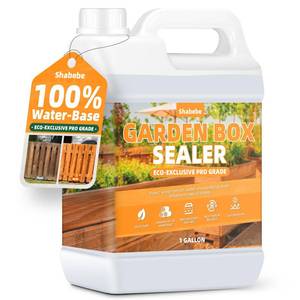 lot 11619 image: Shabebe Garden Box Sealer Pro Grade 1.3 Gallons �� Plant-Based, Non-Toxic Wood Sealer for Raised Garden Beds, Planters & Pet Shelters, Water & Weather-Resistant Finish for Outdoor Wood