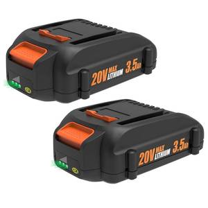 lot 11633 image: Ahomtikk 2 Pack 3.5Ah 20V Tool Battery Replacment for Worx Battery 20V Power Share WA3525 WA3520 WA3575 Replacs Worx 20 Volt Batteries for WG155s WG251s WG890 WG891