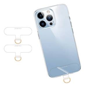 lot 12029 image: X-Lounge Cell Phone Lanyard Pads, Thinner Durable TPU Phone Patch Clear Universal Phone Tether Tab Without Adhesive (2clear)
