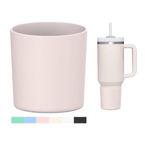 lot 12037 image: WUQID Higher Silicone Boot Compatible with Stanley Quencher H2.0 40oz 30oz 20oz & IceFlow Flip 30oz 20oz,Fit Same Diameter 20oz-40oz Tumbler Cups Anti-Slip Bottle Bottom Sleeve Cover