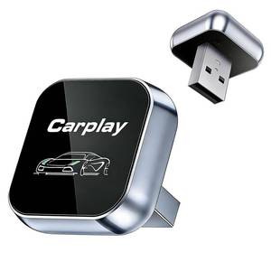 lot 12051 image: 2-in-1 Wireless CarPlay Adapter for iPhone iOS & Android 11, Plug and Play, Fast Auto-Connect, Realtek 8730E Chip Stable & No Latency, Wired to Wireless Adapter with USB-AType-C Port (CT106)