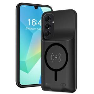 lot 12062 image: Battery Case for Galaxy A16A17, 10000mAh High Capacity Portable Charger Case, Rechargeable Smart Battery Pack Compatible with Galaxy A16 A17 6.7 inch Charging, Support Wireless & Carplay - Black