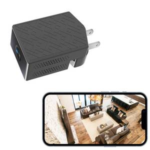 lot 12069 image: WKX 2K Mini Plug-in Security Camera with Rotating Lens, Built-in Hotspot, Night Vision, Motion Detection, SD Card & Cloud Storage, 247 Monitoring, Phone & PC Monitoring for Home Security (W-C7)