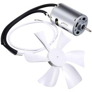 lot 12080 image: 6 RV Vent Fan Blade & 12V D-Shaft Motor Replacement