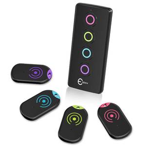 lot 12082 image: Esky Ultra Slim Key Finder, Remote Finders Locator with 80dB Sound and 4 Receivers, Wallet Tracker and Item Locators Beeper Tags for Finding Key, TV Remote, Wallet, Pets and Phone, Gifts for Men
