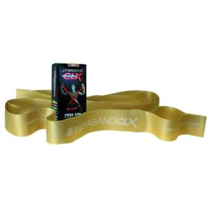 lot 12085 image: TheraBand - 12720-T Exercise Bands, 5-Feet25 mm, Gold