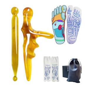 lot 12434 image: PNCYIOE Reflexology Foot Socks with Triangular Acupressure Massage Tool Set - Plantar Fasciitis Relief for Heel Pain, 2026 Gift Package Joint Massager (Missing One Piece)